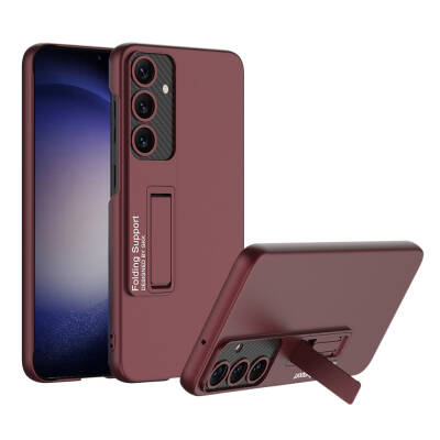 Galaxy S24 Plus Case Zore Stand Ays Cover Plum