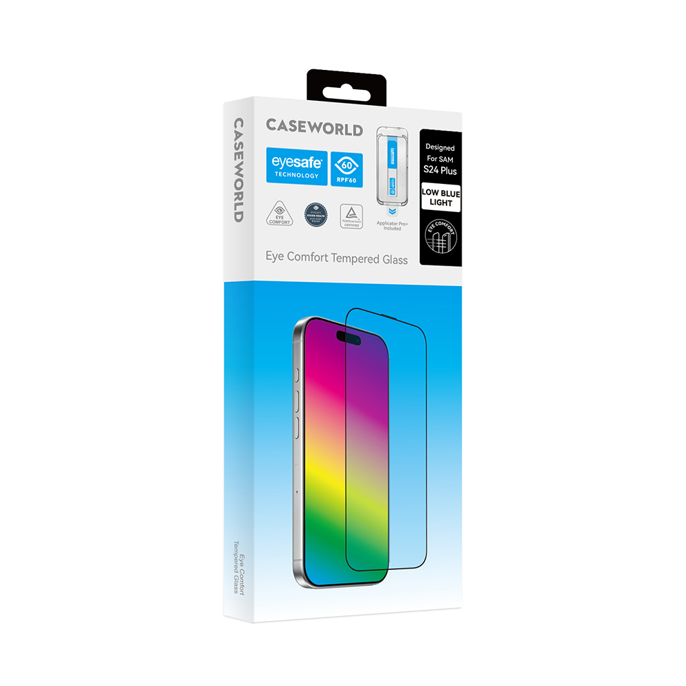 Galaxy S24 Plus CaseWorld Applicator Serisi 2.5D Eyesafe Mavi Işık Teknolojili 0.25mm Temperli Cam Ekran Koruyucu+ Uygulama Aparatı - 7