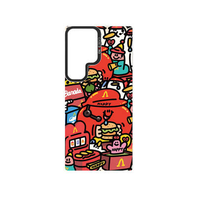 Galaxy S24 Plus Magsafe Şarj Özellikli Casebang Ahhey Serisi Arka Panel Kırmızı