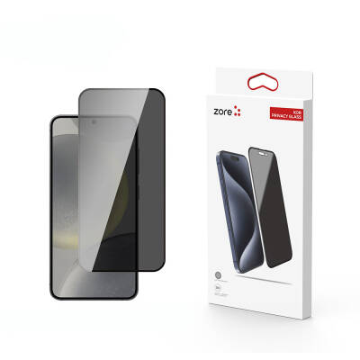 Galaxy S24 Plus Zore Kor Privacy Glass Screen Protector Black