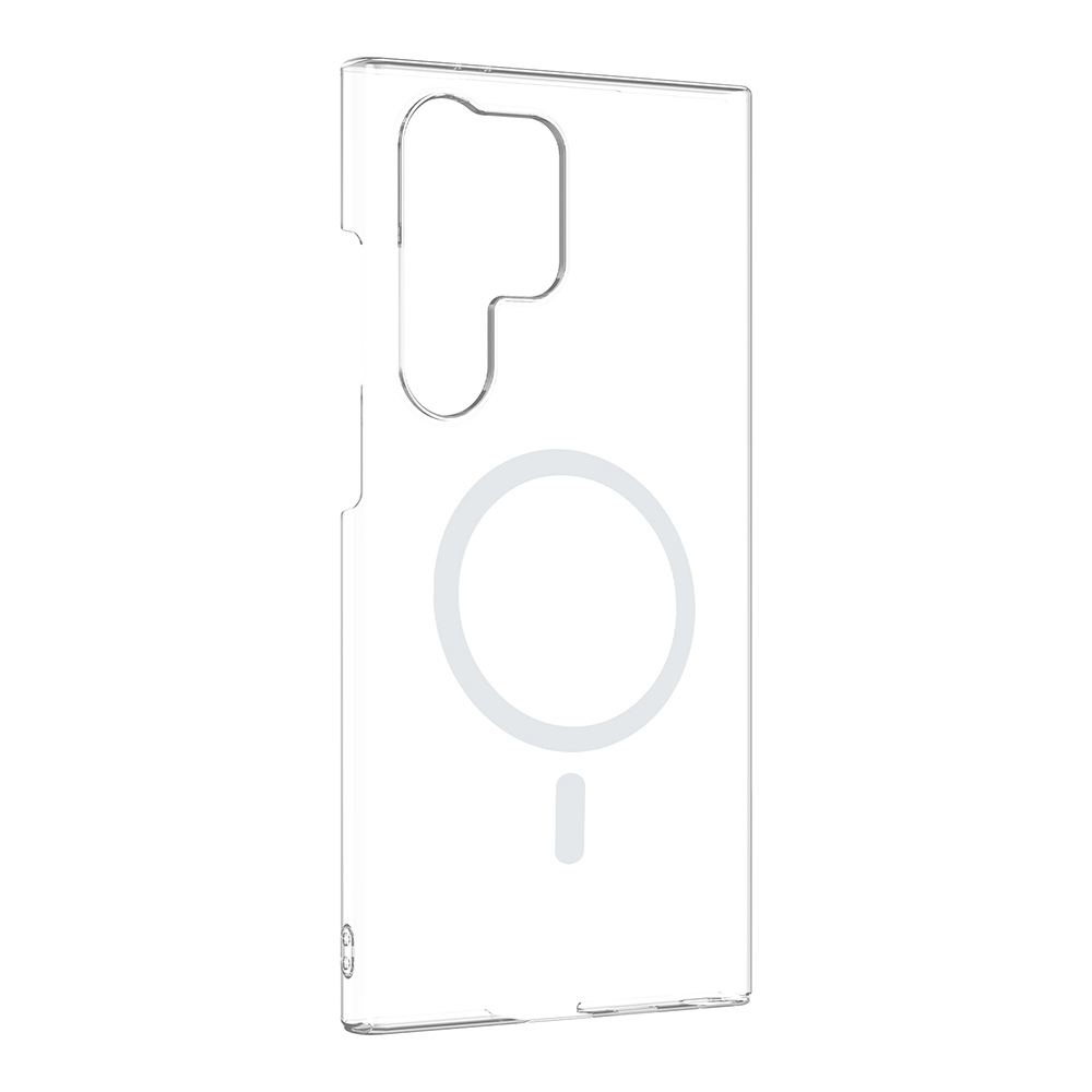 Galaxy S24 Ultra Camera Protected M-Safe Charging Transparent Zore London Hard PC Case - 3