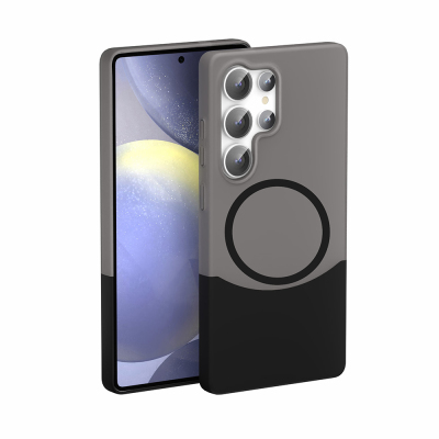 Galaxy S24 Ultra Case M-Safe Charging Feature Magnetic Zore Double Cover Black
