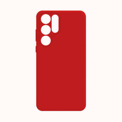 Galaxy S24 Ultra Case Zore Biye Silicone Red