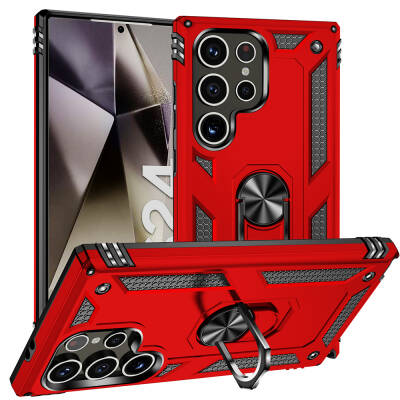 Galaxy S24 Ultra Case Zore Vega Cover Red