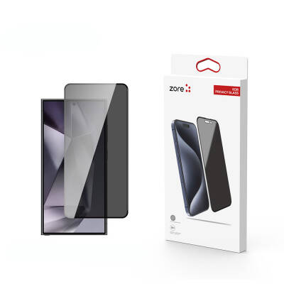 Galaxy S24 Ultra Zore Kor Privacy Glass Screen Protector Black