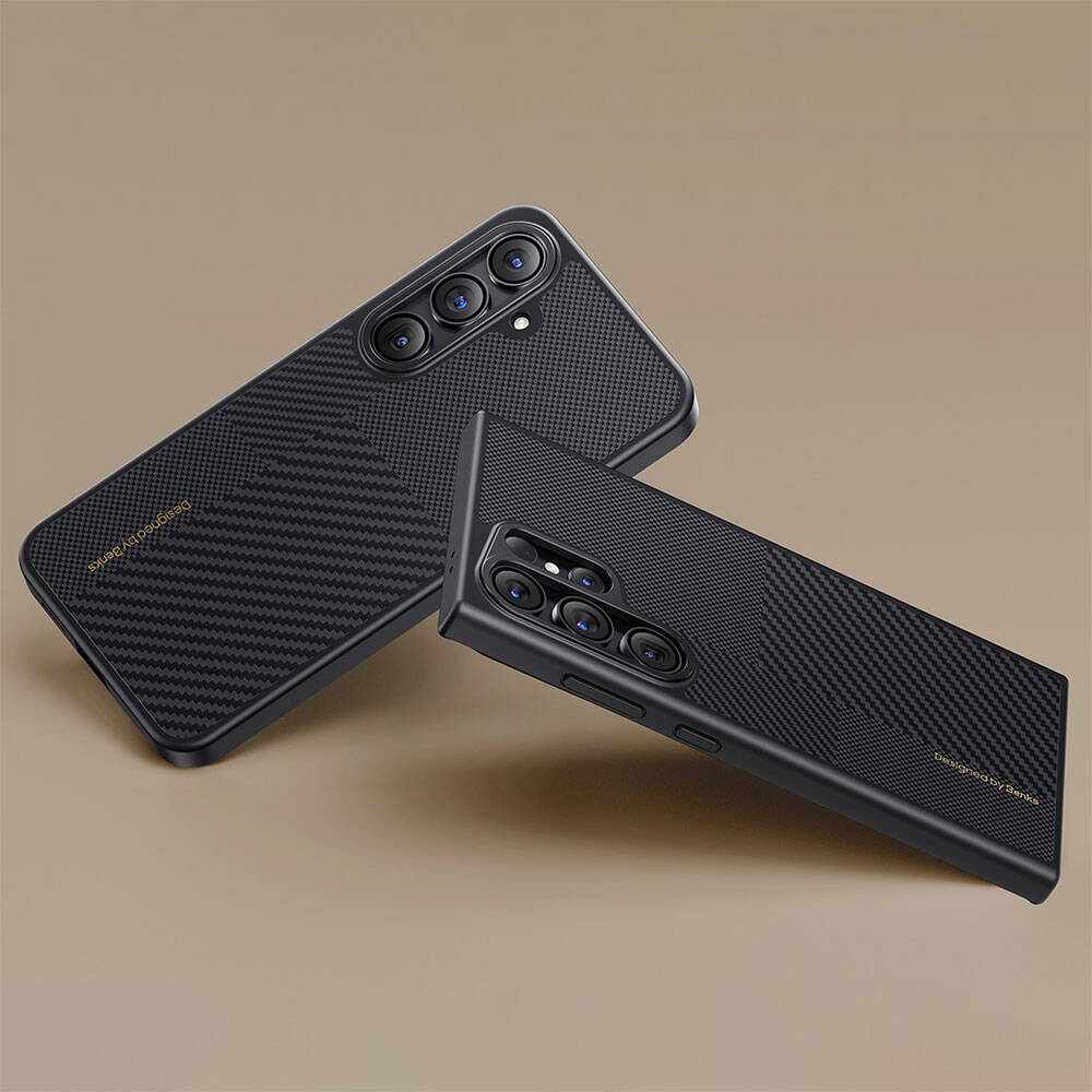 Galaxy S25 Case M-safe Charging Function Carbon Fiber Benks Montage Hybrid ArmorPro Kevlar Cover - 6