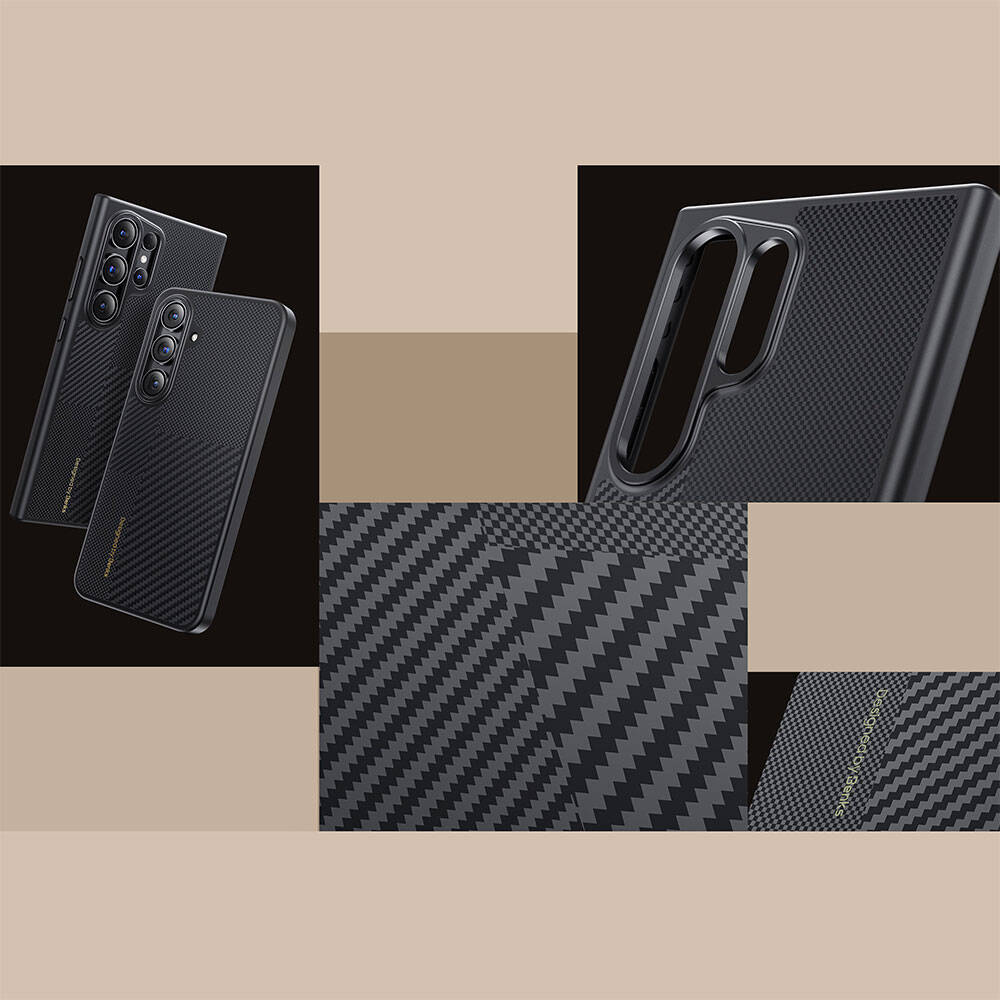 Galaxy S25 Case M-safe Charging Function Carbon Fiber Benks Montage Hybrid ArmorPro Kevlar Cover - 7