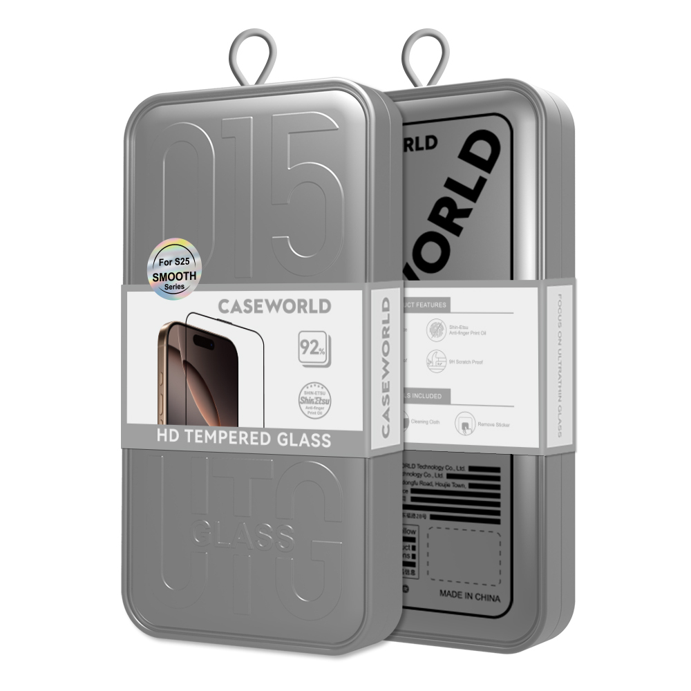 Galaxy S25 CaseWorld 0.25mm HD 3D Temperli Cam Ekran Koruyucu + Uygulama Aparatlı - 7