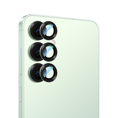 Galaxy S25 CaseWorld Alloy Serisi Oleofobik Anti Reflective Kamera Lens Koruyucu Yeşil