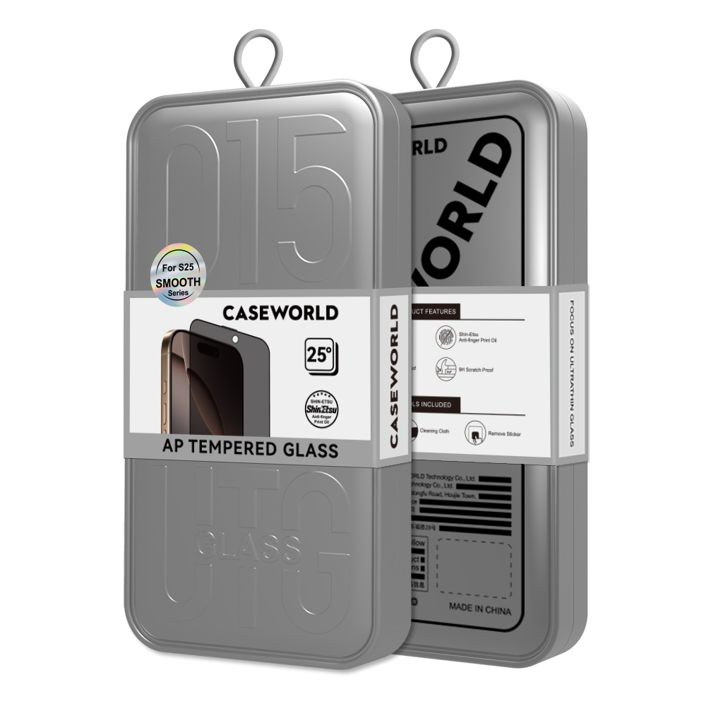 Galaxy S25 CaseWorld HD Serisi 0.25mm Privacy Temperli Cam Ekran Koruyucu - 7