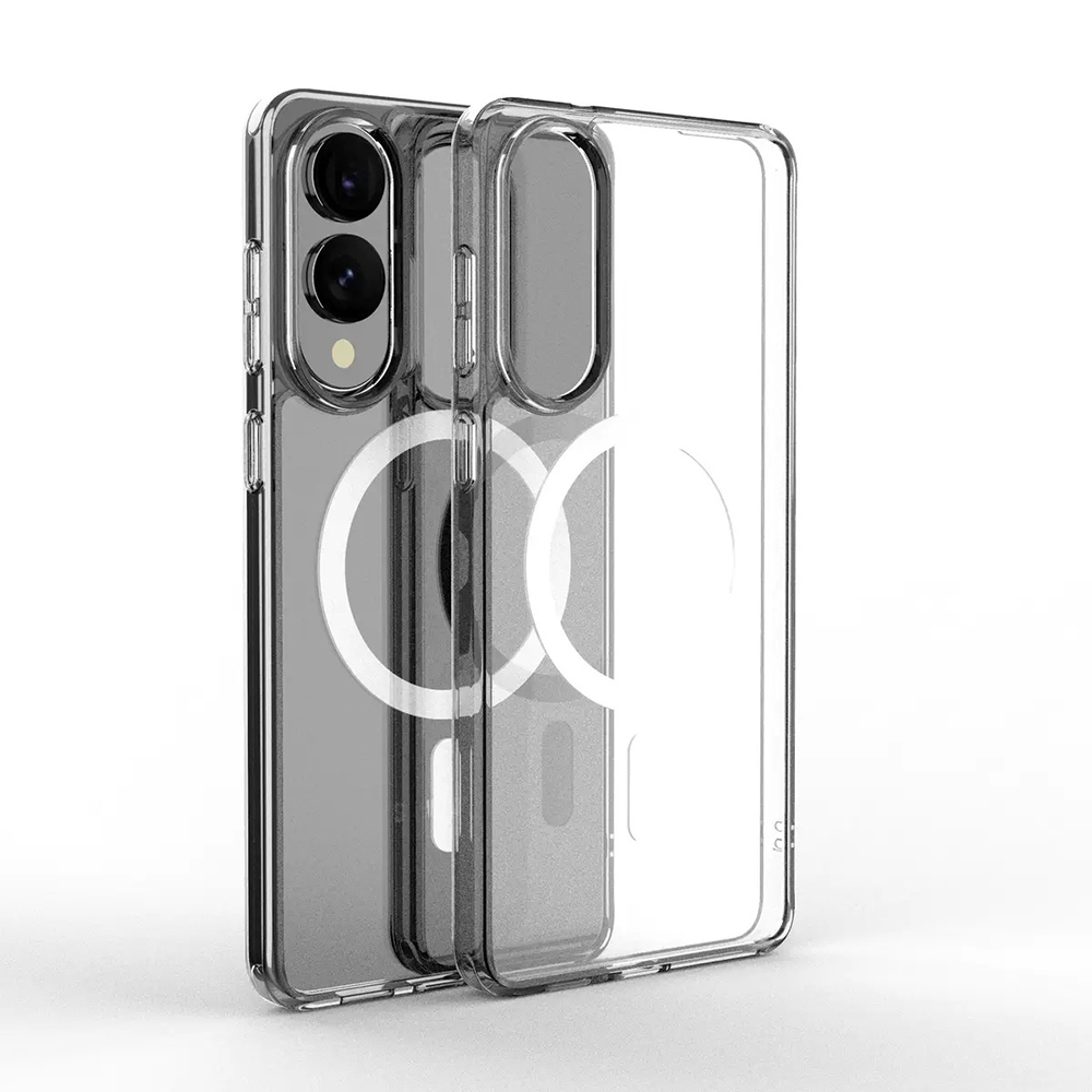 Galaxy S25 Edge Case Camera Protection M-safe Hard PC Zore Porto Cover - 3