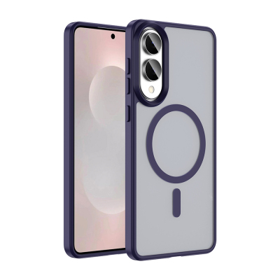 Galaxy S25 Edge Case M-safe Charging Feature Matte Back Surface Zore Sio Cover Derin Mor