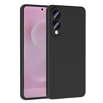 Galaxy S25 Edge Case Zore Mara Lansman Cover Black