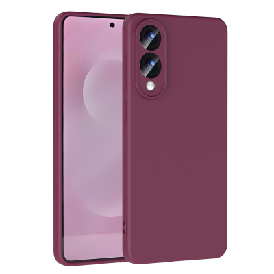 Galaxy S25 Edge Case Zore Mara Lansman Cover Koyu Mor