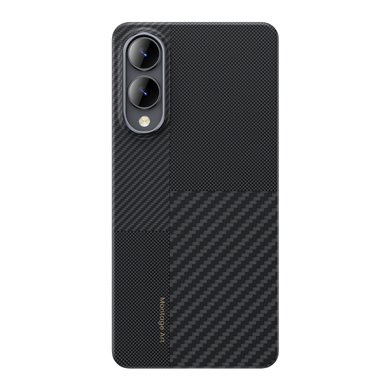 Galaxy S25 Edge Kılıf M-safe Şarj Özellikli Karbon Fiber Benks Montage ArmorAir Kevlar Kapak - 1