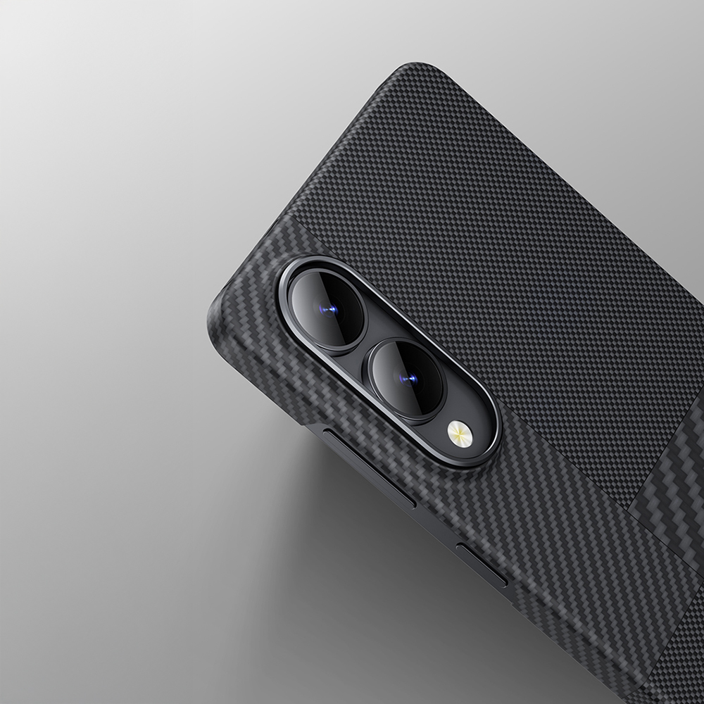 Galaxy S25 Edge Kılıf M-safe Şarj Özellikli Karbon Fiber Benks Montage ArmorAir Kevlar Kapak - 11