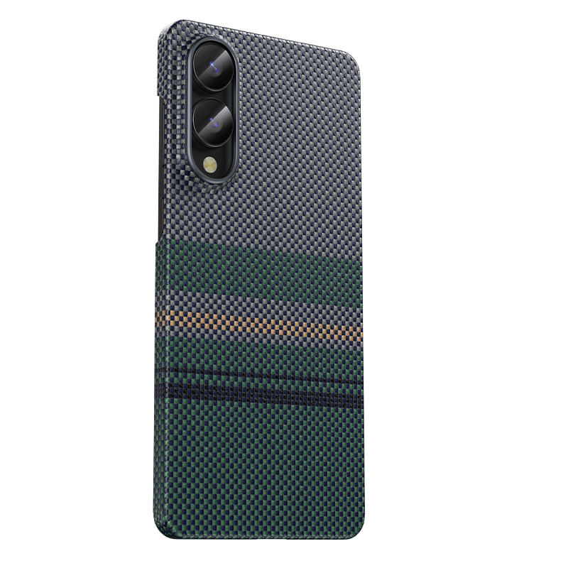 Galaxy S25 Edge Kılıf M-safe Şarj Özellikli Karbon Fiber Tasarımlı Benks Aurora ArmorAir Kevlar Kapak - 4