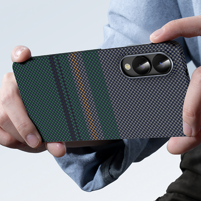 Galaxy S25 Edge Kılıf M-safe Şarj Özellikli Karbon Fiber Tasarımlı Benks Aurora ArmorAir Kevlar Kapak - 9