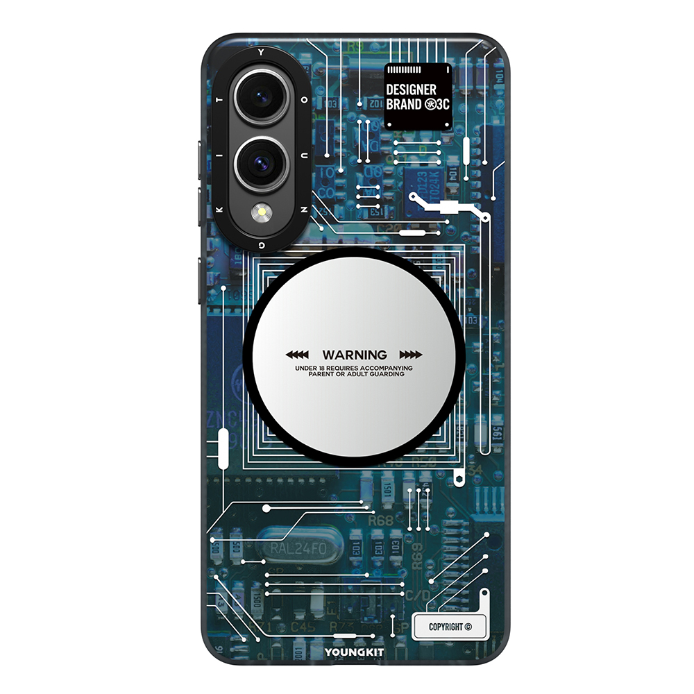 Galaxy S25 Edge Kılıf M-safe Şarj Özellikli Youngkit Technology Serisi Kapak - 2