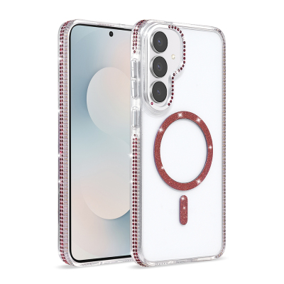 Galaxy S25 FE Case M-safe Charging Enabled Zore Tera Silicone Cover Plum