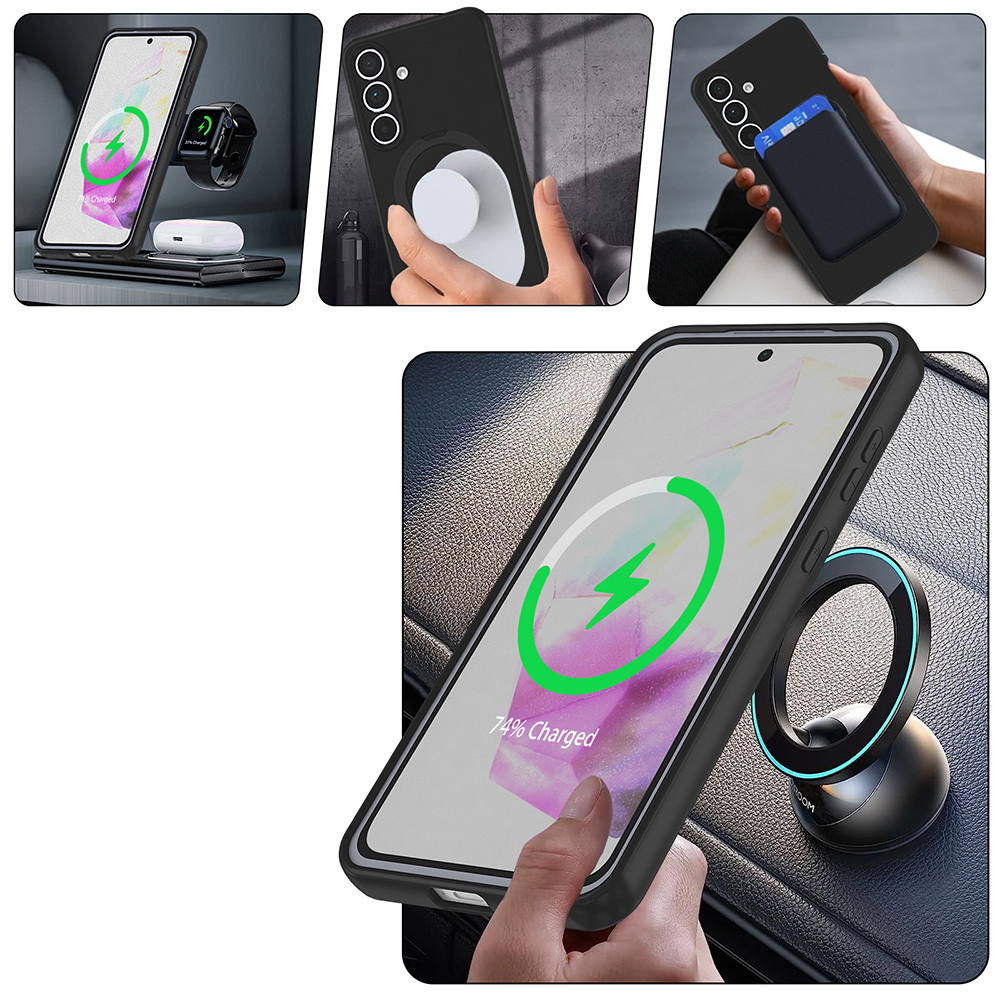 Galaxy S25 FE Case M-safe Charging Stand Zore Samara Cover - 6