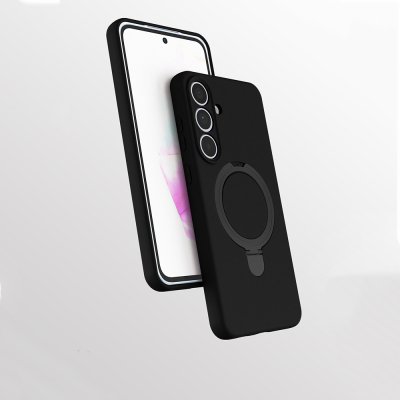 Galaxy S25 FE Case M-safe Charging Stand Zore Samara Cover Black