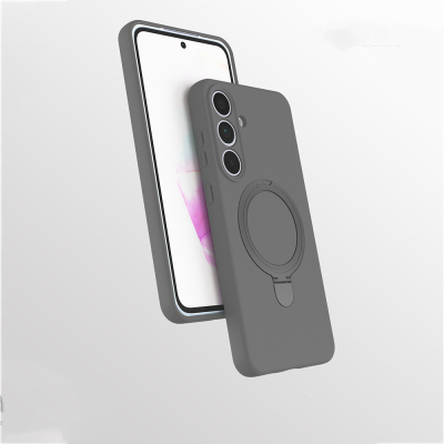 Galaxy S25 FE Case M-safe Charging Stand Zore Samara Cover Titanyum-Gri