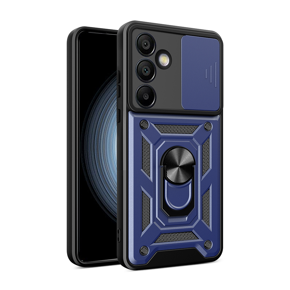 Galaxy S25 FE Case Magnetic Stand Camera Protection Zore Sliding Vega Cover - 2