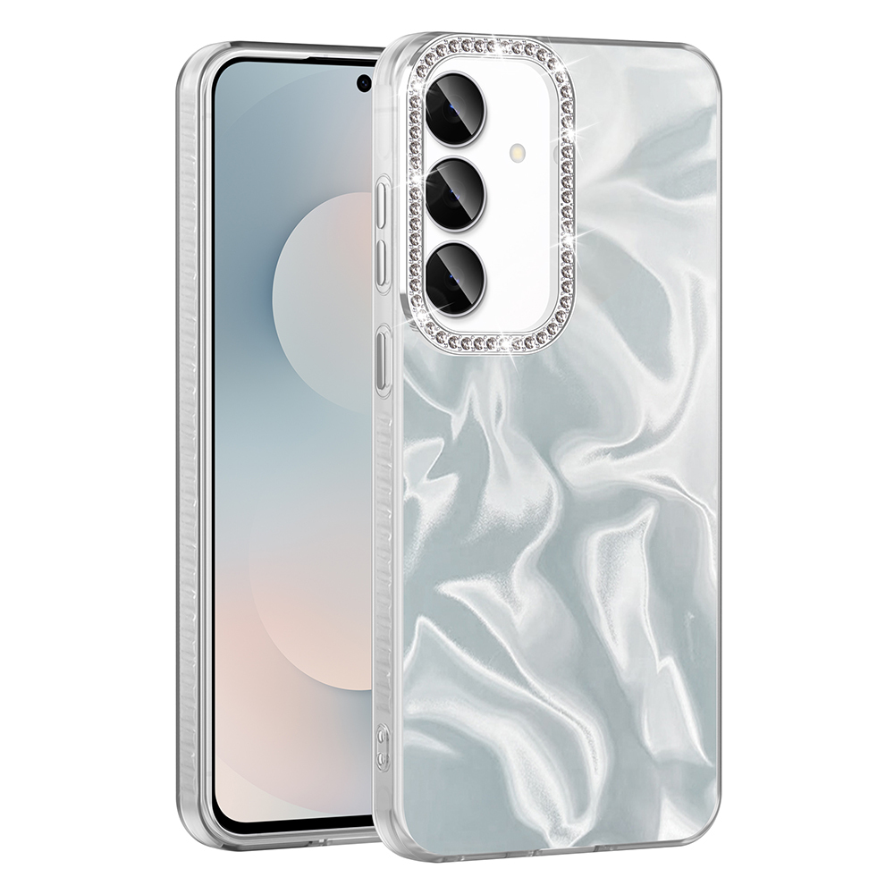 Galaxy S25 FE Case with Airbag, Shiny Stone Detail Design, Zore Esila Cover - 1