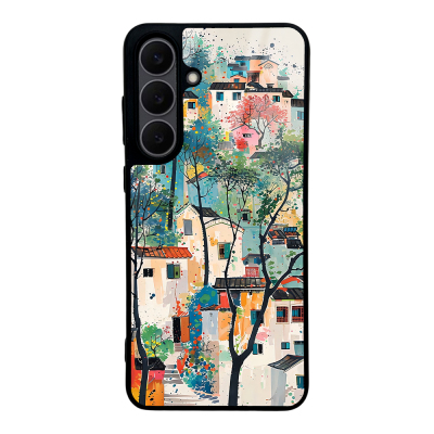 Galaxy S25 FE Case with Camera Protection, Patterned Zore Lusi Cover Evler