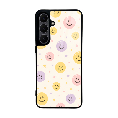 Galaxy S25 FE Case with Camera Protection, Patterned Zore Lusi Cover Gülen Yüzler
