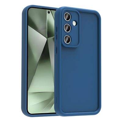 Galaxy S25 FE Case with Camera Protection Zore Ananas Cover Dark Green