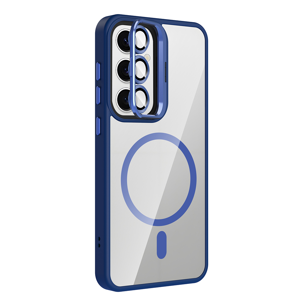 Galaxy S25 FE Case with Stand and Camera Lens Gift Zore Etro Cover with M-Safe Charging Function - 4