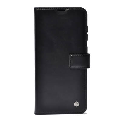 Galaxy S25 FE Case Zore Snow Deluxe Flip Cover Black