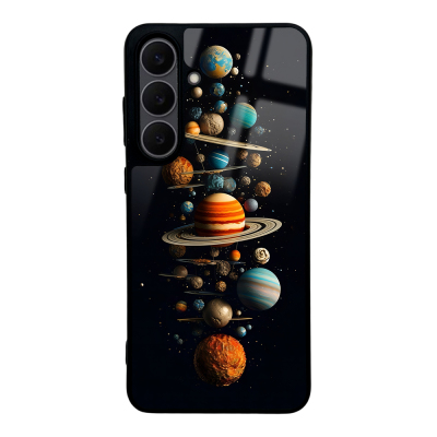 Galaxy S25 FE Kılıf Kamera Korumalı Desenli Zore Lusi Kapak Gezegen