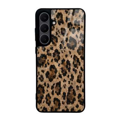 Galaxy S25 FE Kılıf Kamera Korumalı Desenli Zore Lusi Kapak Kahve Leopar