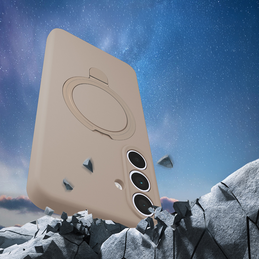 Galaxy S25 FE Kılıf M-safe Şarj Özellikli Standlı Zore Samara Kapak - 7