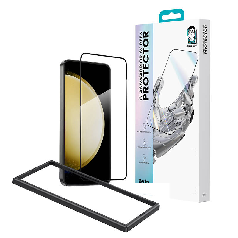 Galaxy S25 Plus Benks Glass Warrior Glass Screen Protector + Easy Application Tool - 1