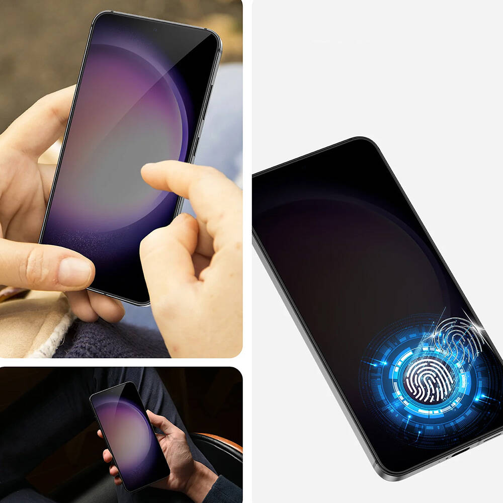Galaxy S25 Plus Benks Ultra Shield 0.3mm Privacy Ekran Koruyucu + Kolay Uygulama Aparatlı - 4