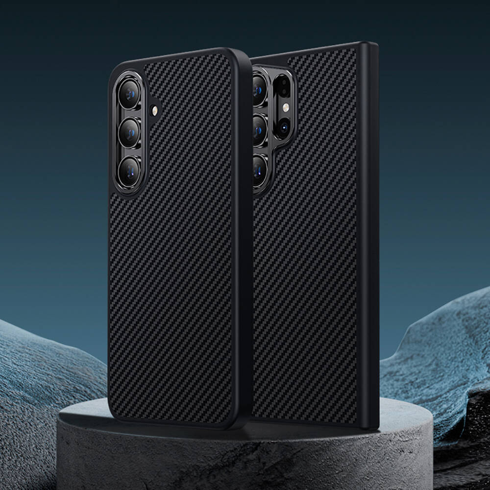 Galaxy S25 Plus Carbon Fiber Case M-Safe Charging Feature Benks Hybrid ArmorPro 600D Kevlar Cover - 8