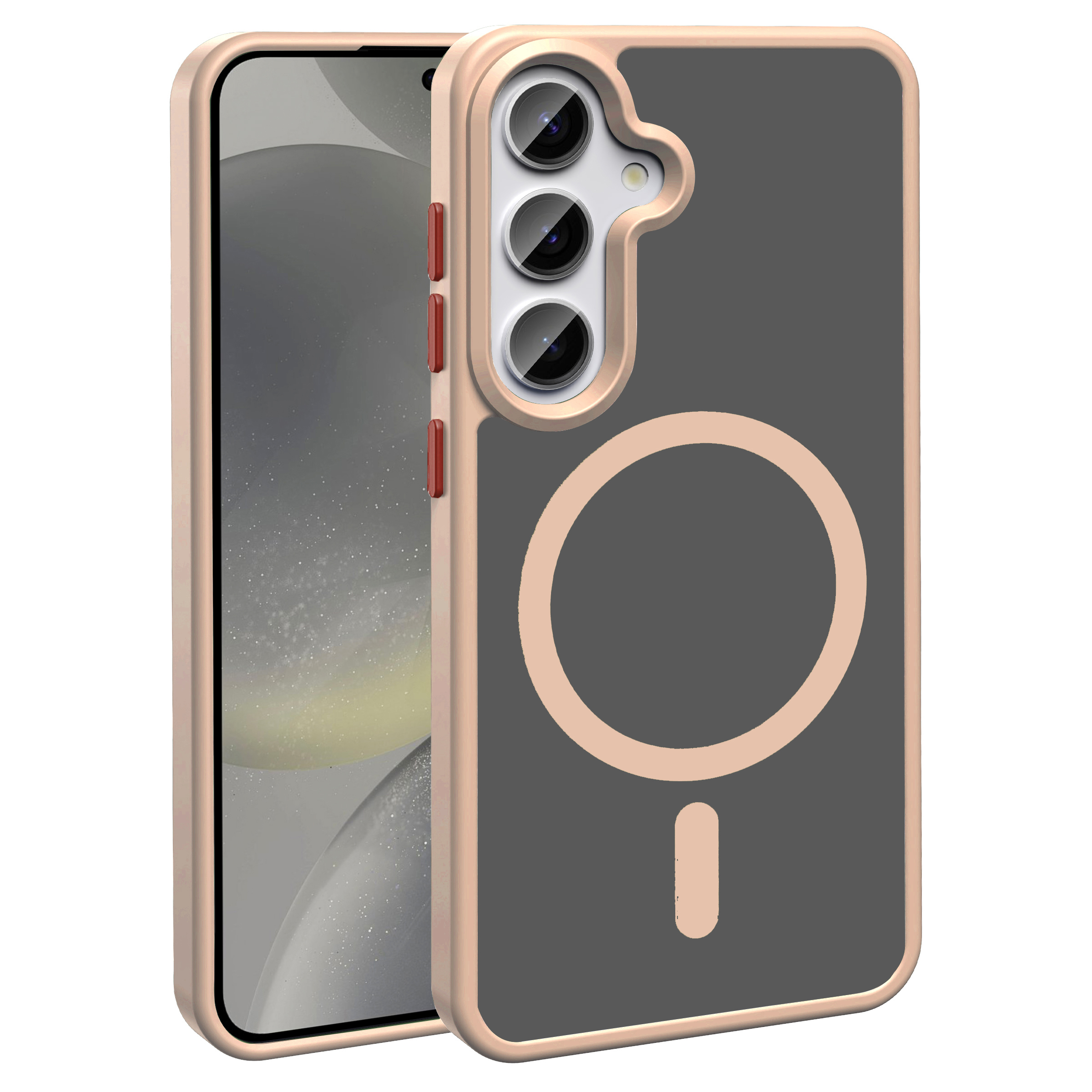 Galaxy S25 Plus Case Magsafe Charging Feature Matte Back Surface Zore Sio Cover - 5