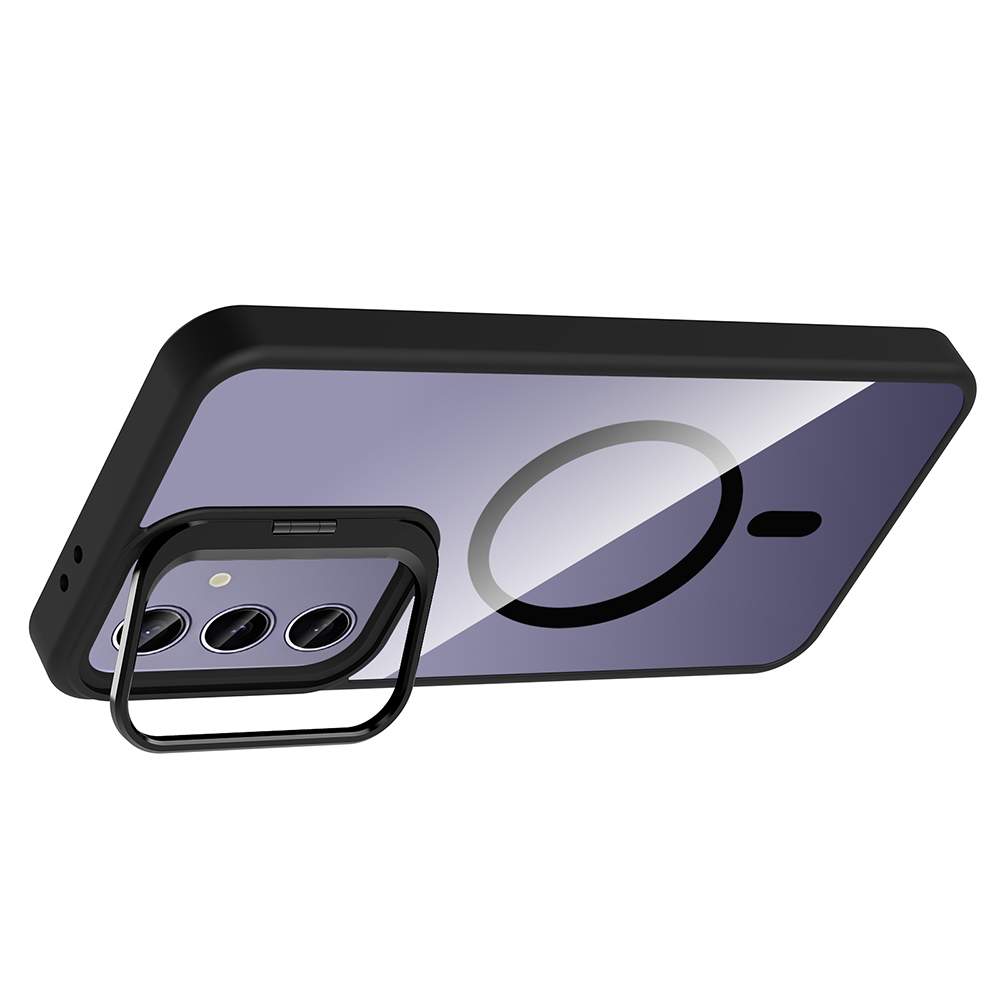 Galaxy S25 Plus Case Stand Camera Lens Gift M-Safe Charging Feature Zore Etro Cover - 11