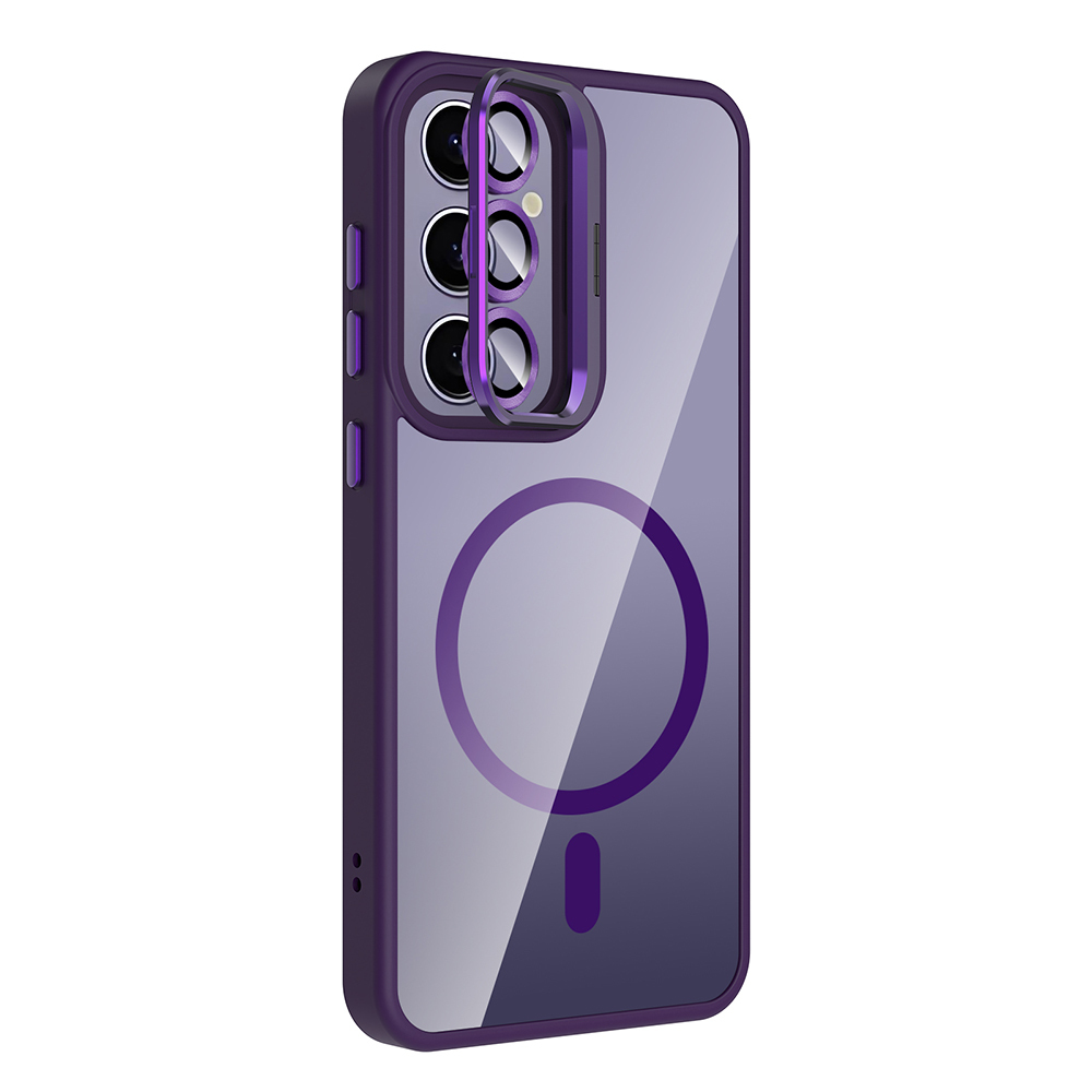 Galaxy S25 Plus Case Stand Camera Lens Gift M-Safe Charging Feature Zore Etro Cover - 8