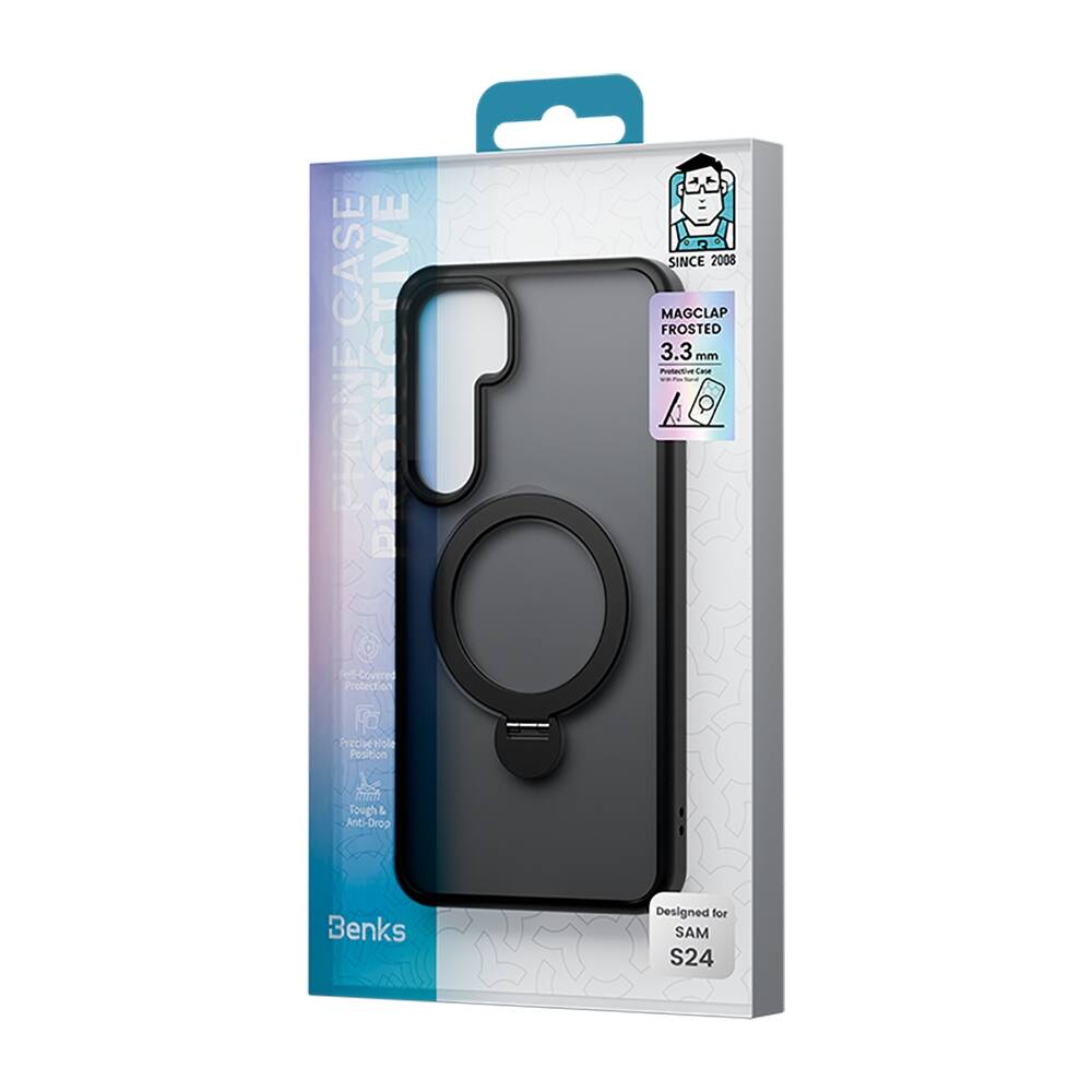 Galaxy S25 Plus Kılıf M-safe Şarj Özellikli Benks Standlı Mist Protective Kapak - 8