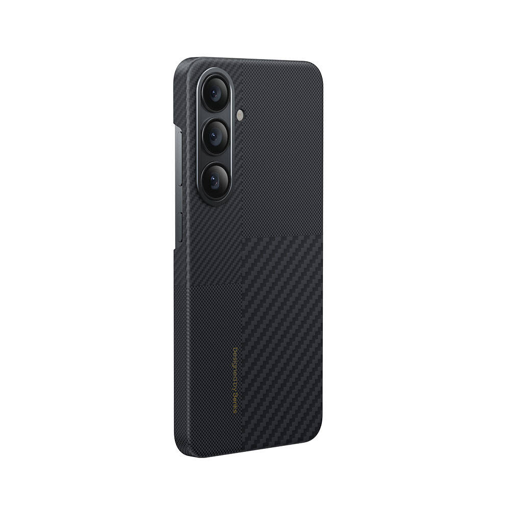 Galaxy S25 Plus Kılıf M-safe Şarj Özellikli Karbon Fiber Benks Montage ArmorAir Kevlar Kapak - 1