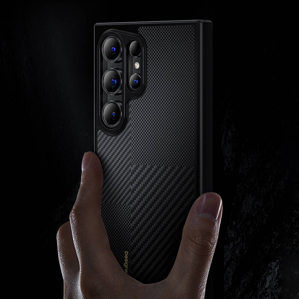 Galaxy S25 Plus Kılıf M-safe Şarj Özellikli Karbon Fiber Benks Montage Hybrid ArmorPro Kevlar Kapak - 9