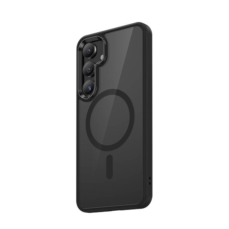 Galaxy S25 Plus Kılıf M-safe Şarj Özellikli Şeffaf Arka Yüzey Benks MagClap TPU Çerçeve Kapak - 5
