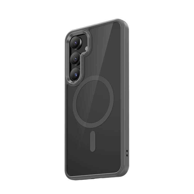 Galaxy S25 Plus Kılıf M-safe Şarj Özellikli Şeffaf Arka Yüzey Benks MagClap TPU Çerçeve Kapak - 2