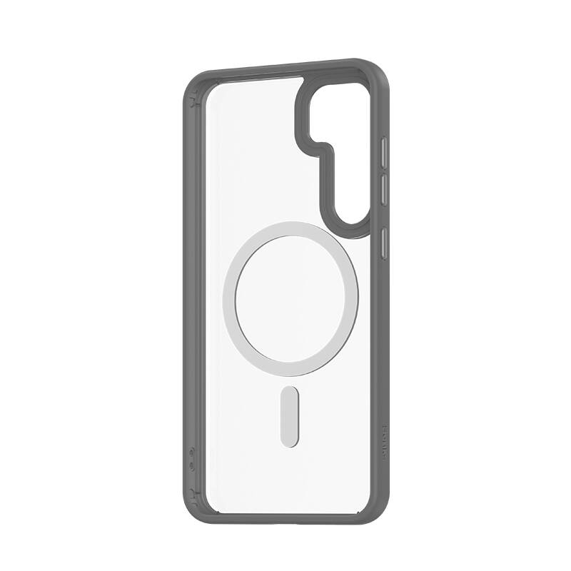 Galaxy S25 Plus Kılıf M-safe Şarj Özellikli Şeffaf Arka Yüzey Benks MagClap TPU Çerçeve Kapak - 10