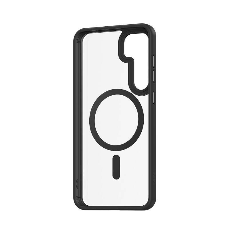 Galaxy S25 Plus Kılıf M-safe Şarj Özellikli Şeffaf Arka Yüzey Benks MagClap TPU Çerçeve Kapak - 12
